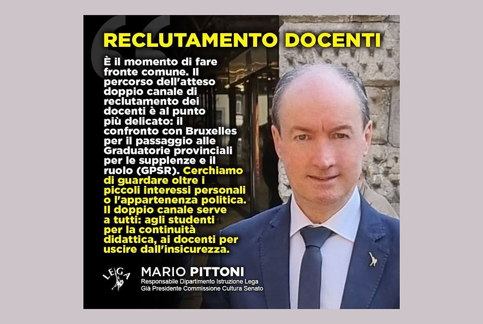Docenti, Pittoni rilancia il doppio canale: "È il momento decisivo. Serve fare fronte comune"