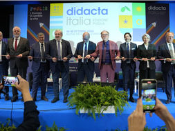 Didacta Italia edizione Puglia, il Ministro dell'Istruzione Giuseppe Valditara alla cerimonia di inaugurazione