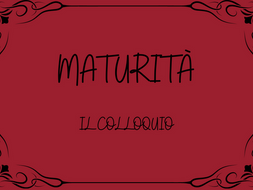 MODALITÀ DI SVOLGIMENTO DEL COLLOQUIO ORALE ALLA MATURITÀ