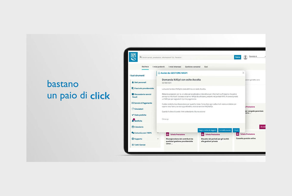 NASpI, online la video guida per i beneficiari. Ecco come accedere al servizio personalizzato che anticipa le risposte alle tue domande (Inps)