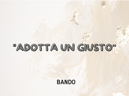SCUOLA, BANDO ADOTTA UN GIUSTO: ISCRIZIONI ENTRO IL 31 GENNAIO
