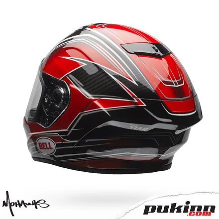 Bell Race Star Color Triton Red Pukinn Mohawks