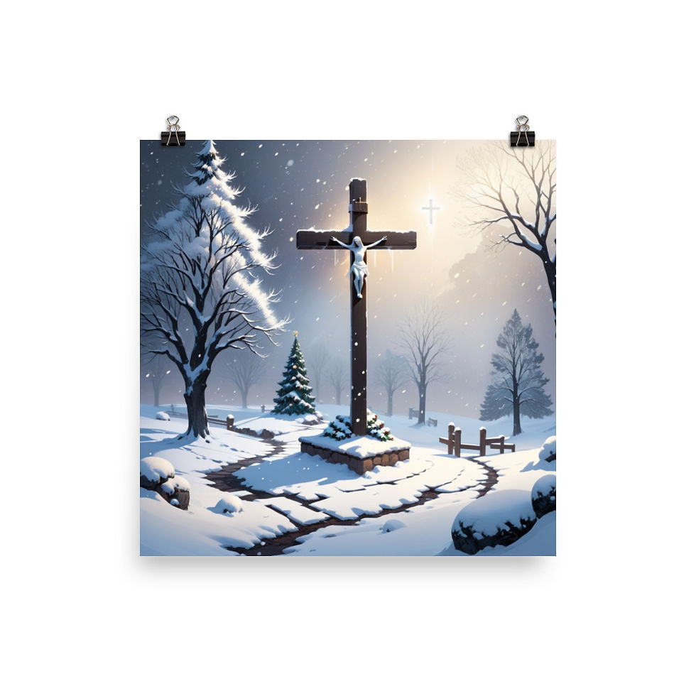 "Winter Cross" Print