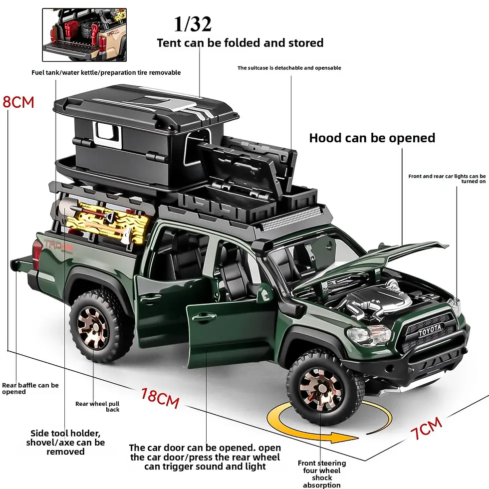 Thumbnail: 1/24 1:32  TACOMA Tundra Alloy Diecast Car Model
