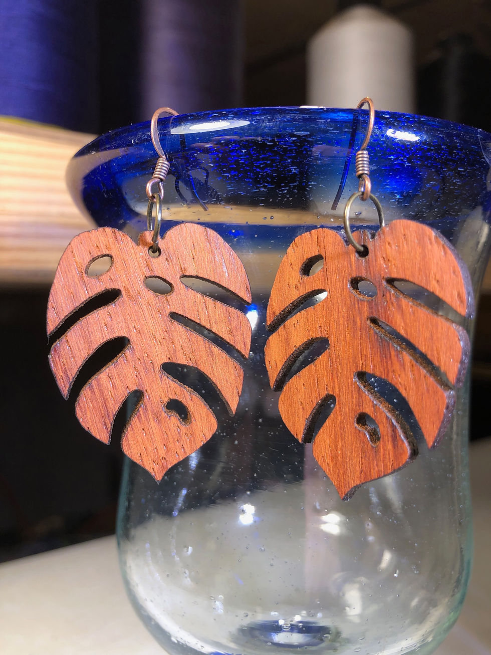 Monstera Leaf Earrings