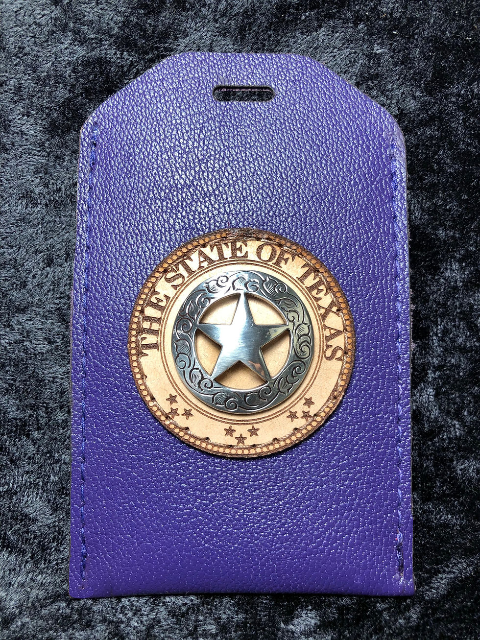 Purple ID Holder