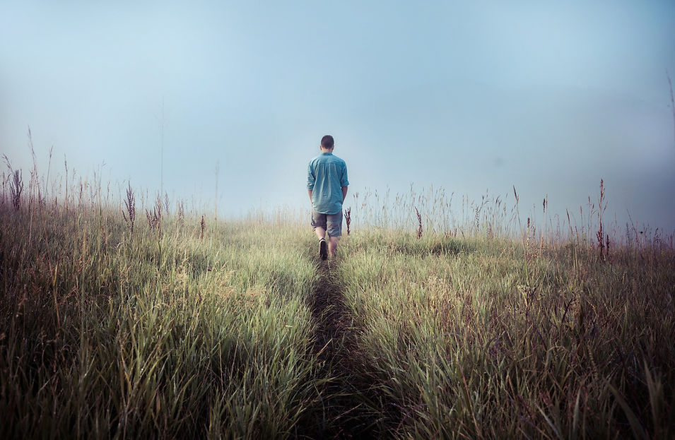 Man Walking Outdoors