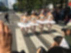 Dancing Swan Lake in a major Mexico City Street
