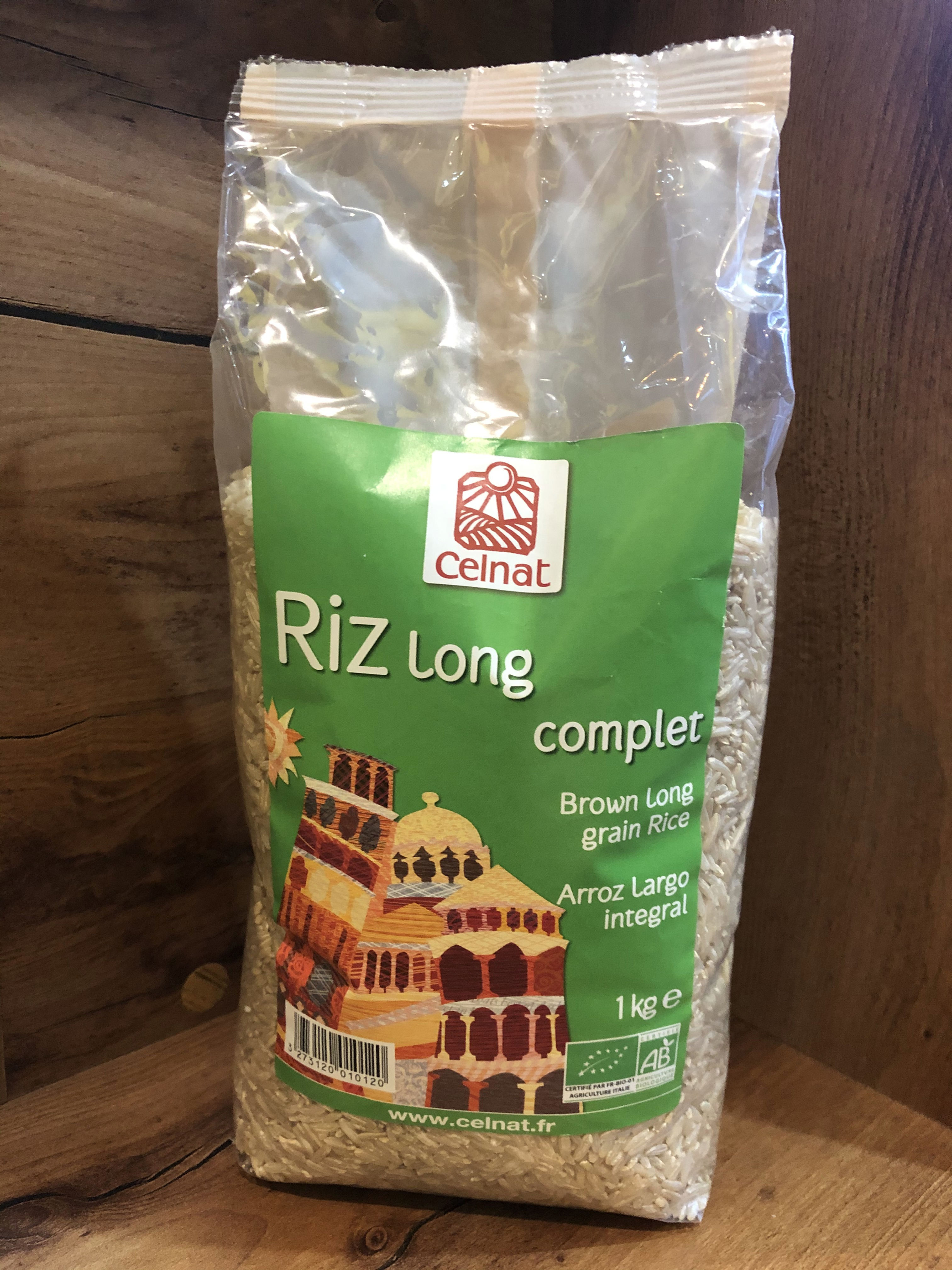 Riz long complet - 1kg