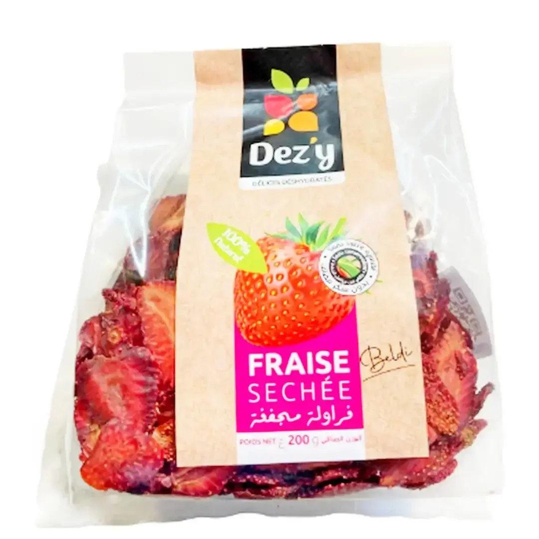 100% natural dehydrated strawberries