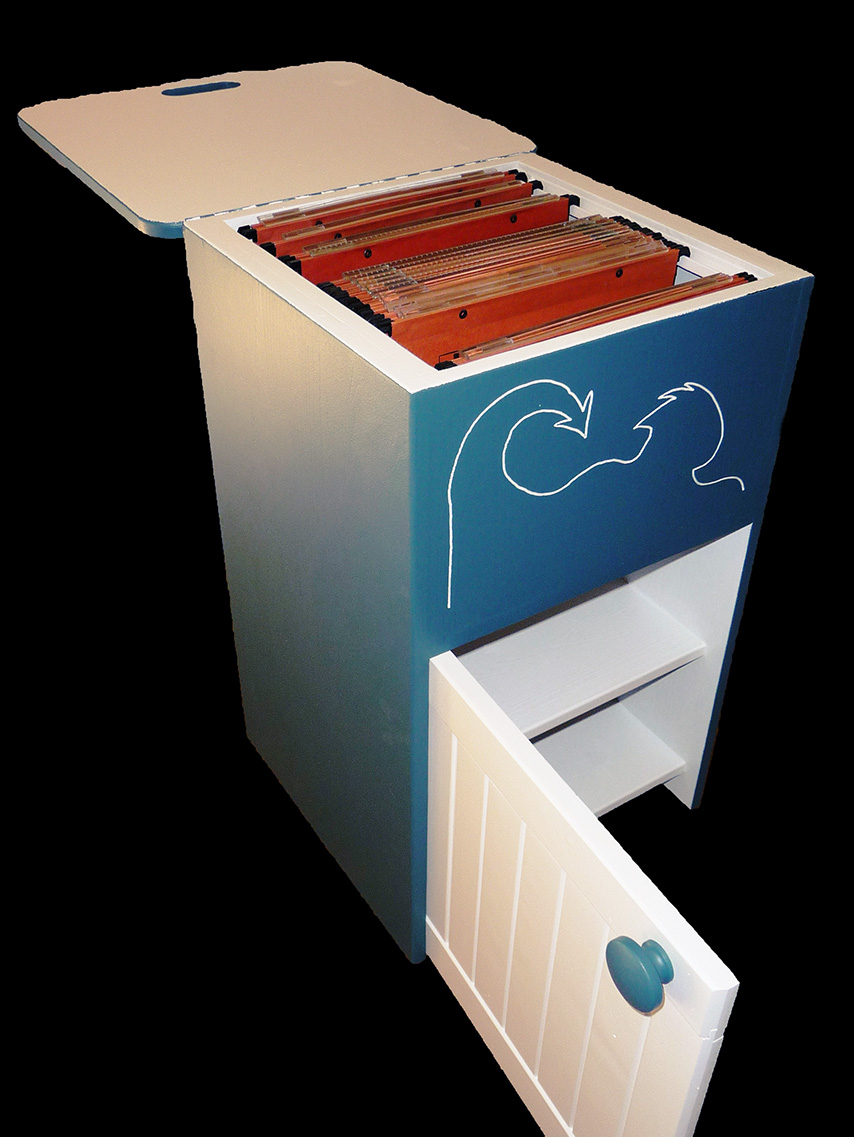 complément bureau BLEU pour les dossiers suspendus.