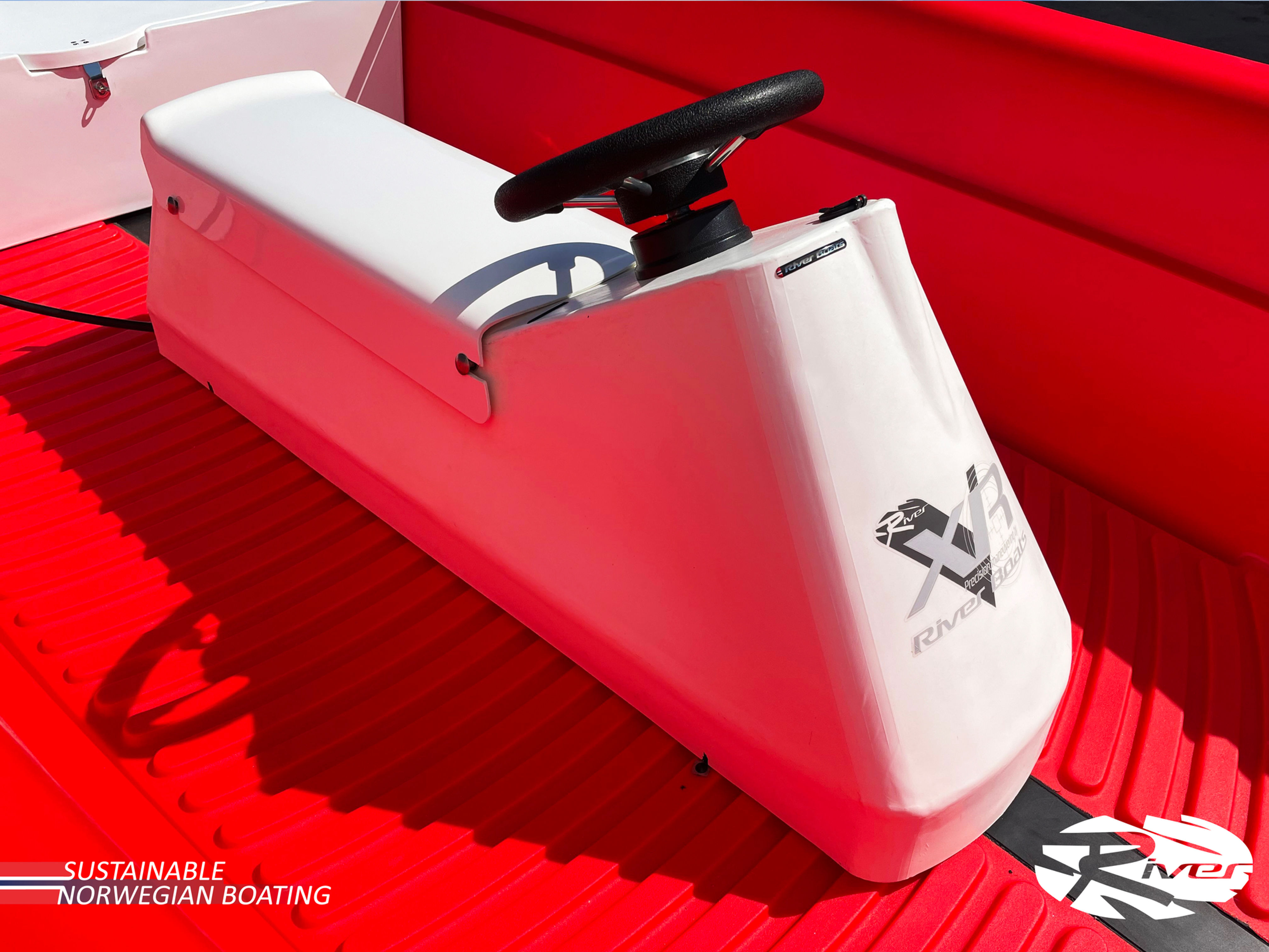 Sal til jockey-konsoll - glassfiber hvit