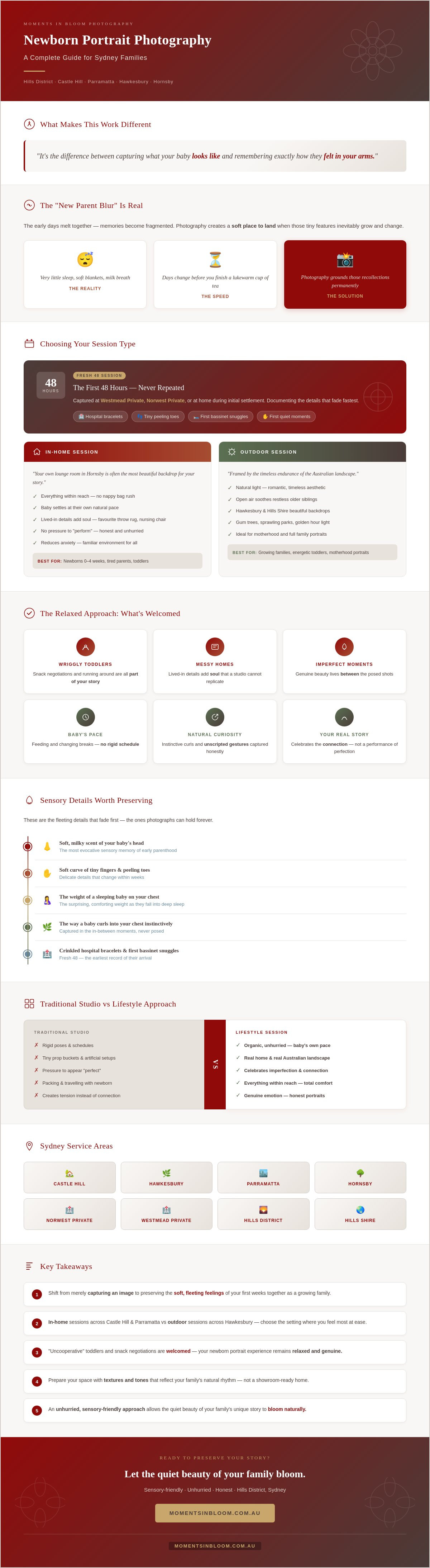 Newborn portrait photography