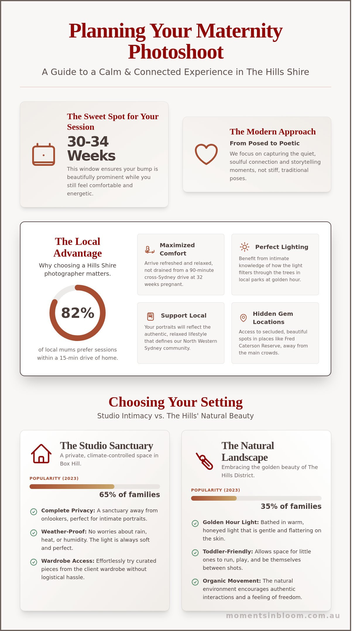 Maternity photoshoot castle hill