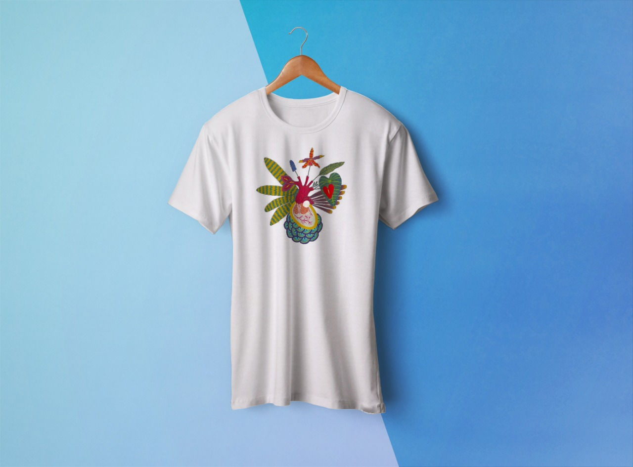 T-Shirt | Digital Print - presente (present)