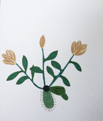 Original Illustration - flor de aniversário (birthday flower)