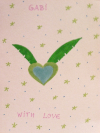 Original Illustration - coração voador (flying heart)