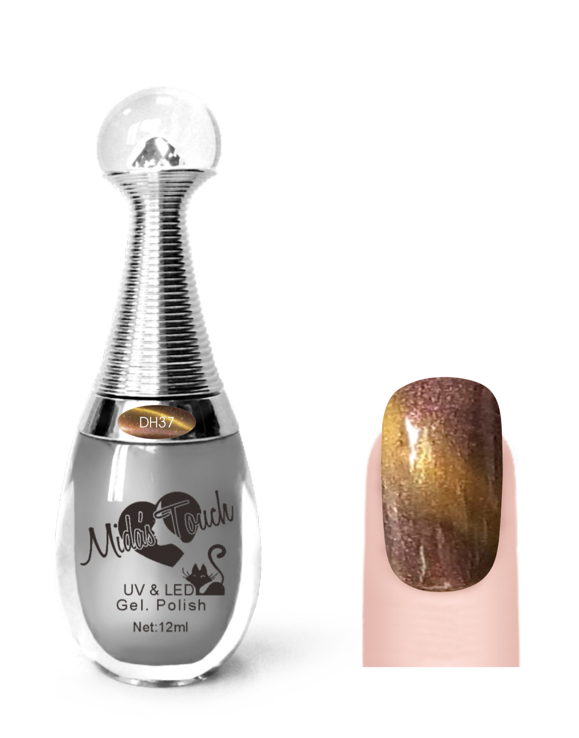 DH37 12ml Chameleon Magnetic/Cat Eye Gel Polish