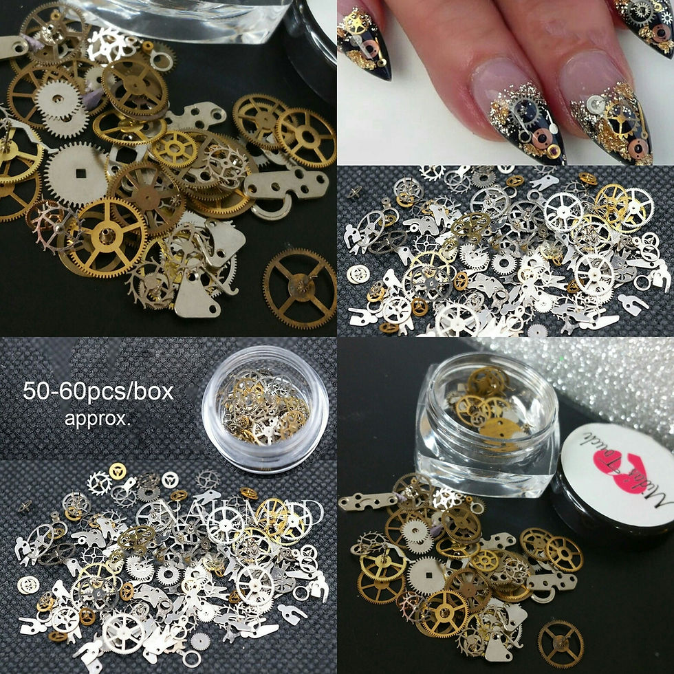 Miniatura: Steam Punk Metal Nail Art Decoration approx 50pc