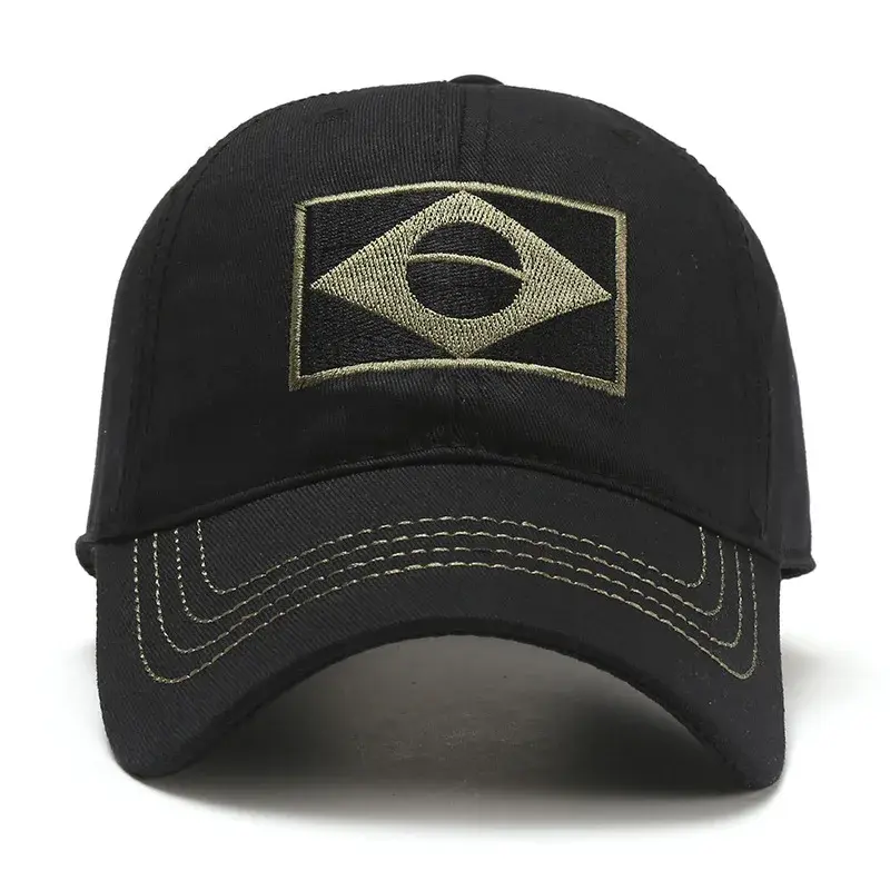 Thumbnail: Camouflage Male Baseball Cap Embroidered Brazil FlagTactical Casual Hunting