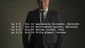 Esiintymisiä syyskuussa