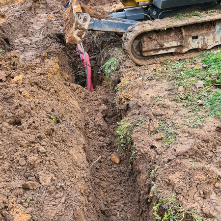 Pose de gaines souterraines