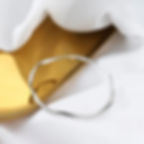 Thin silver bracelet