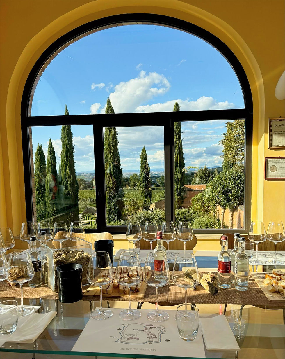Tuscan wine tasting