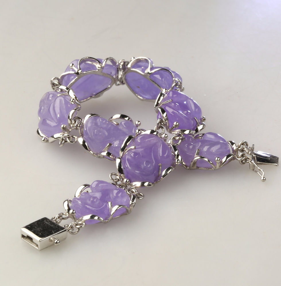 Lavender Jade Bracelets