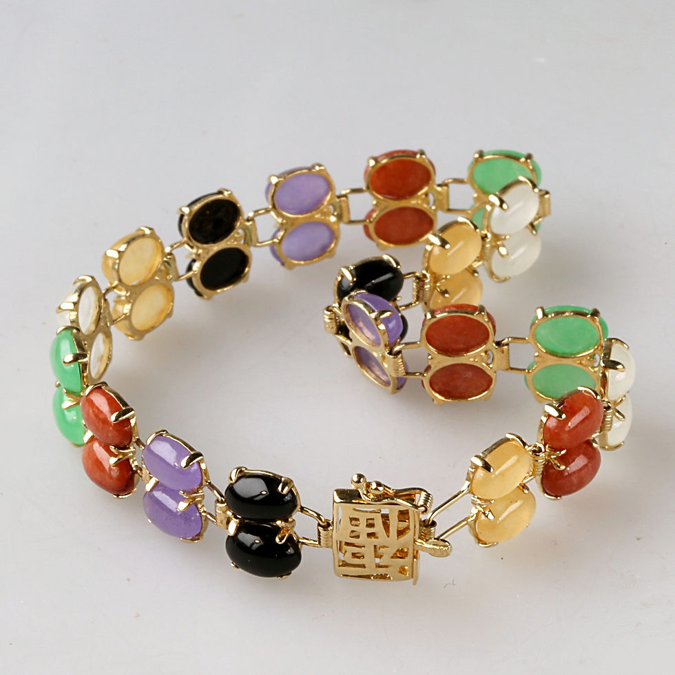 Multi-Color Jade Bracelets