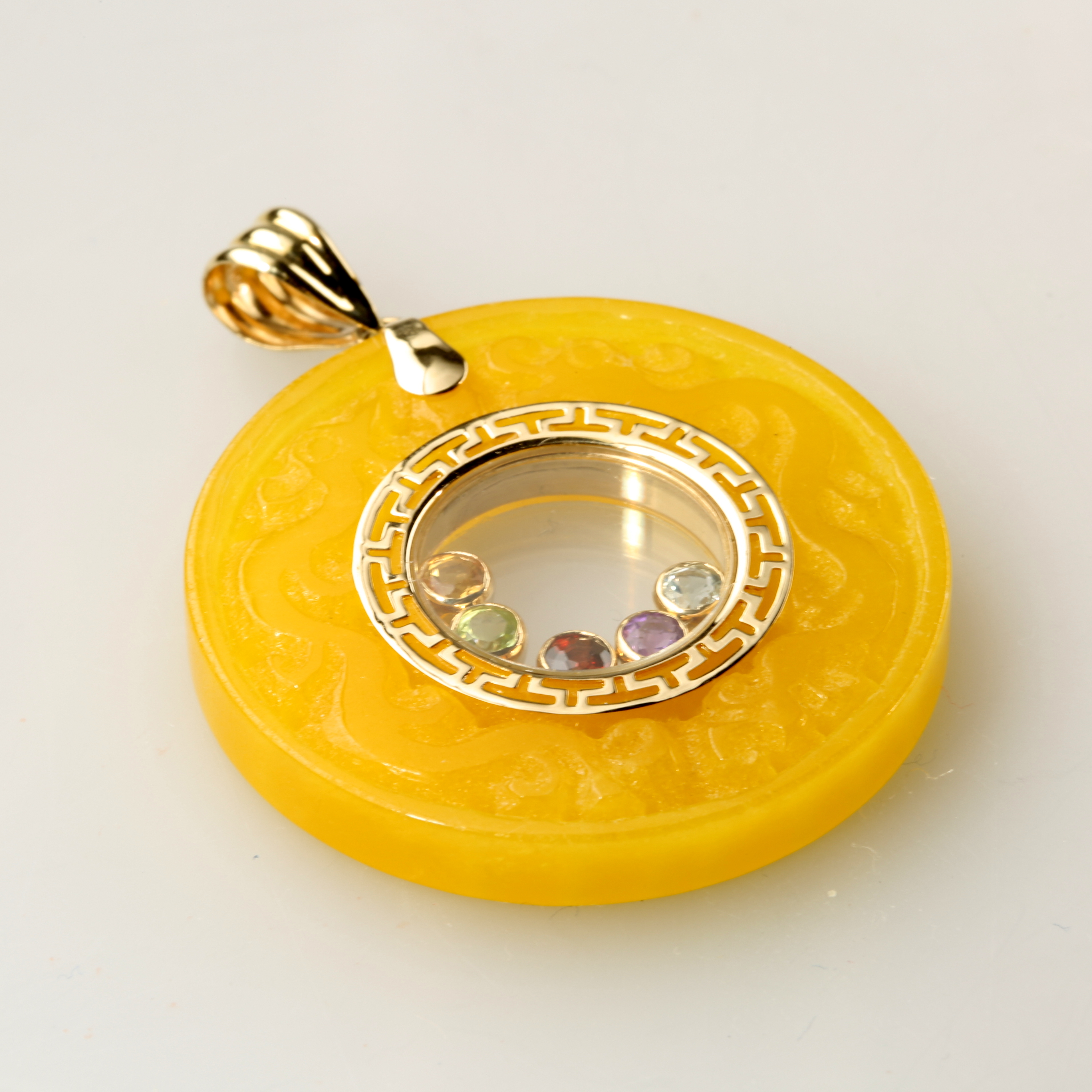 Yellow Jade Pendant