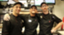 Men working in kitchen