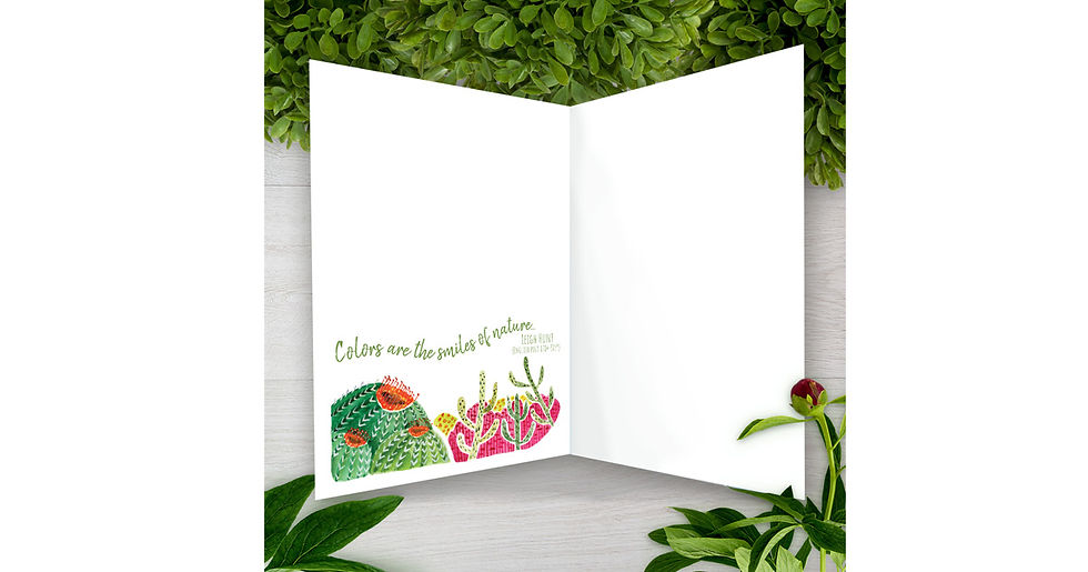 Thumbnail: Colorful Desert (vertical) - 5 x 7 Greeting Card