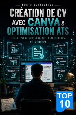 Série de formation Création de CV avec CANVA & Optimisation ATS proposée par SkillAndWay.