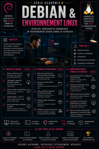 Série de formation DEBIAN & Environnement LINUX proposée par SkillAndWay.
