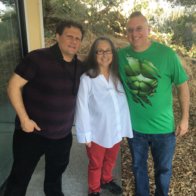 Paul Hanson, Cookie Merenco and myself at ORT Studios tracking my record.