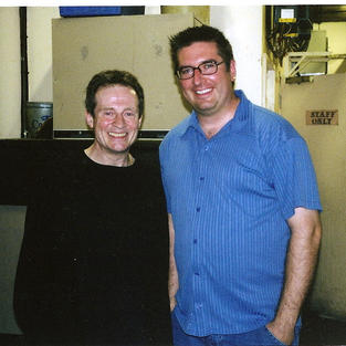 With The Incrdible John Paul Jones backstage after a Nickel Creek gig in London