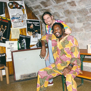 The great Baba Tunde Lee and myself in Germany. 1997