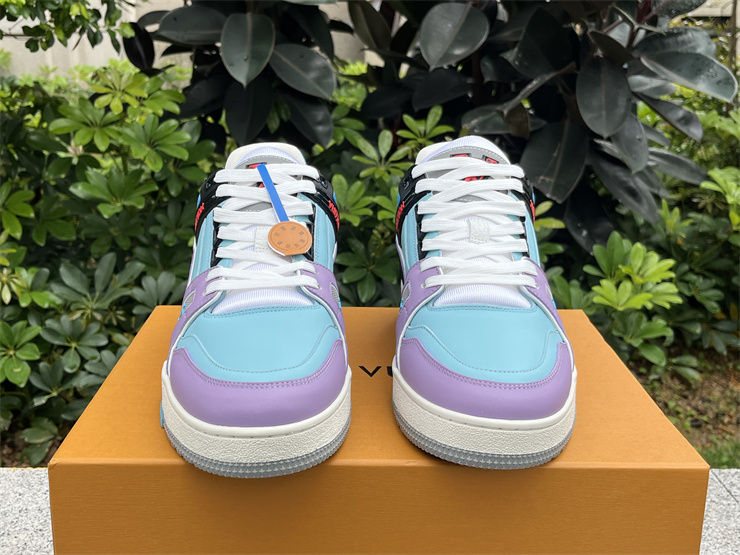 Thumbnail: Louis Vuitton Trainer - Low "Purple Teal"