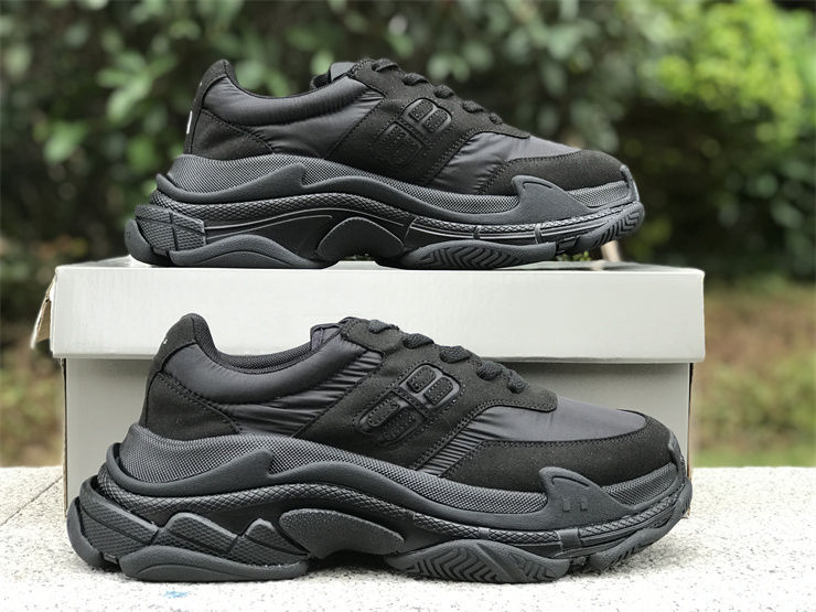 Thumbnail: Balenciaga Triple S Nylon Sneaker "Black"