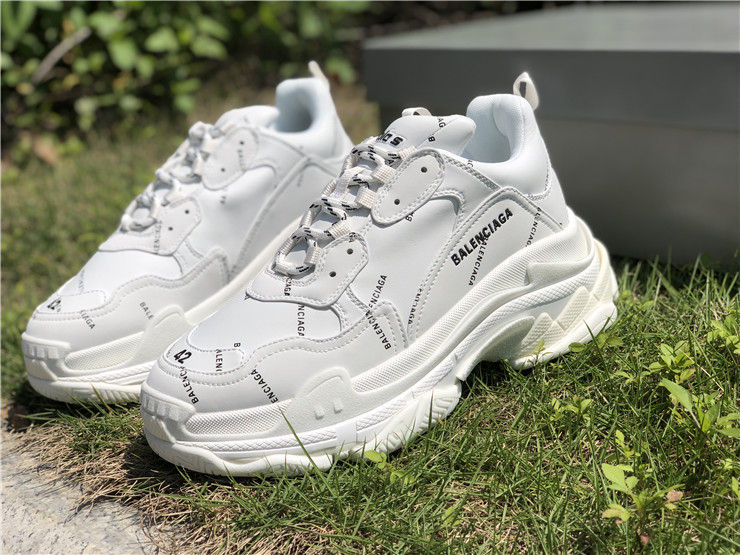 Thumbnail: Balenciaga Triple S Sneaker "Allover Logo - White"