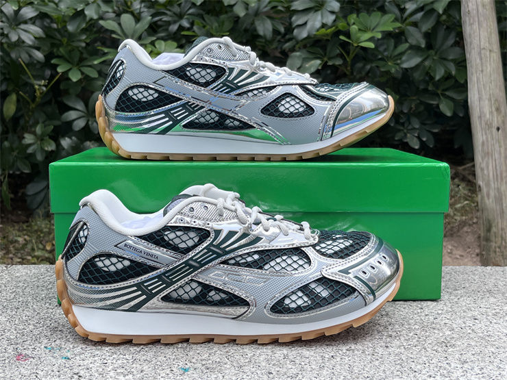 Thumbnail: Bottega Veneta Orbit Sneaker “Billiard Green Silver”