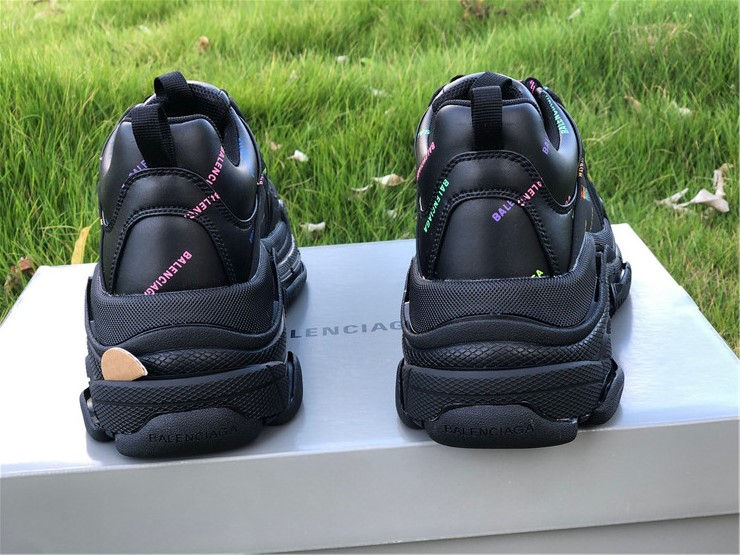 Thumbnail: Balenciaga Triple S Sneaker "Allover Logo - Black Multi-Color"