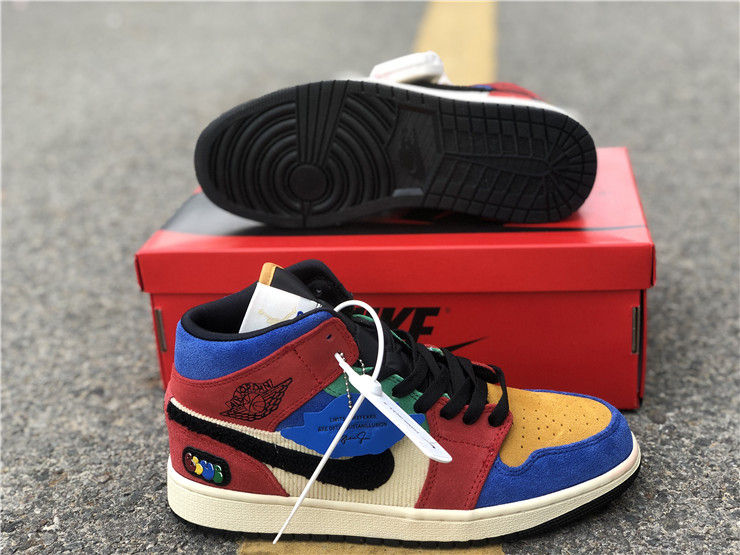 Thumbnail: Blue The Great x Air Jordan 1 - Mid "Fearless"