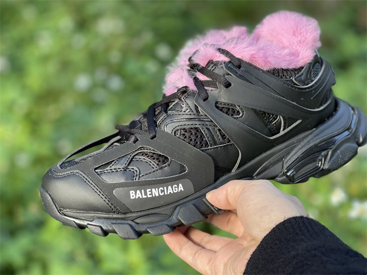 Thumbnail: Balenciaga Track Sneaker "Fake Fur - Black Pink"