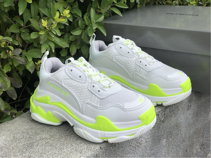 Thumbnail: Balenciaga Triple S Sneaker "White Flou Yellow"