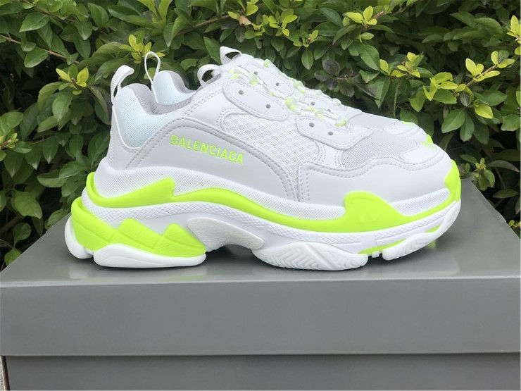Thumbnail: Balenciaga Triple S Sneaker "White Flou Yellow"