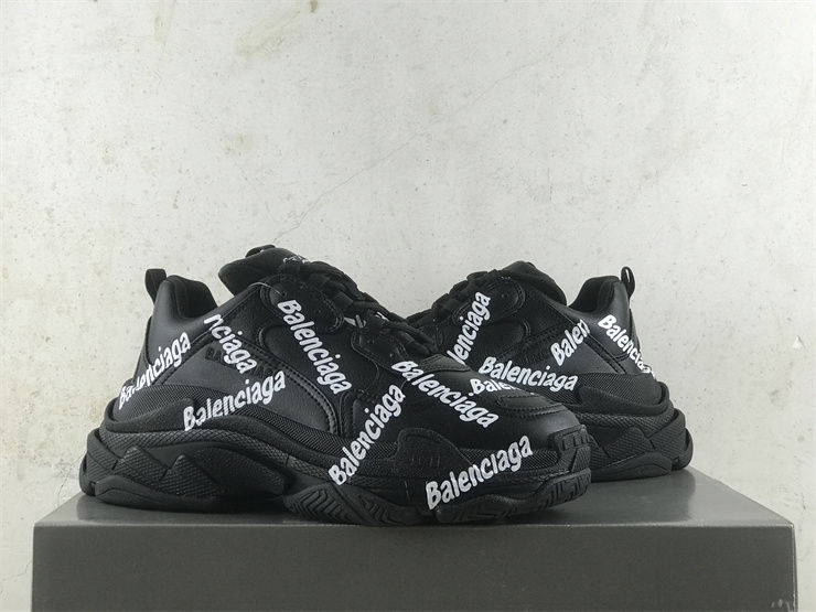 Thumbnail: Balenciaga Triple S Sneaker "Logotype - Black"