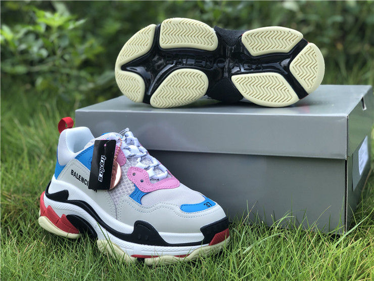 Thumbnail: Balenciaga Triple S Sneaker "White Blue Pink"
