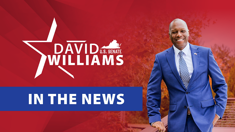 Washington Examiner: Navy and Marine Corps veteran launches Virginia Senate campaign to unseat Mark Warner